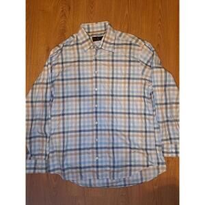 Robert Talbott Button Up Dress Shirt XL Multicolor Plaid